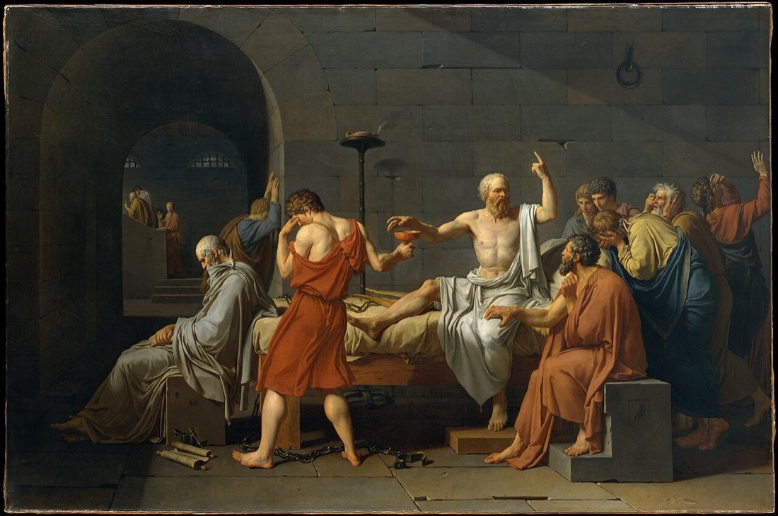 Жак-Луи Давид. «Смерть Сократа», 1787