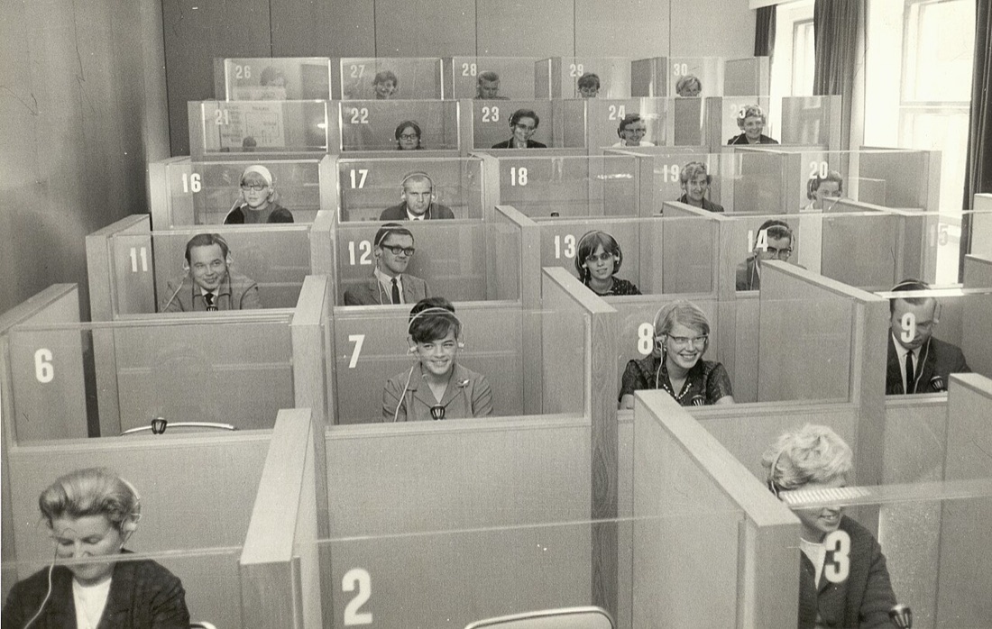 Лингафонный кабинет на 30 мест, Финляндия, 1960-е